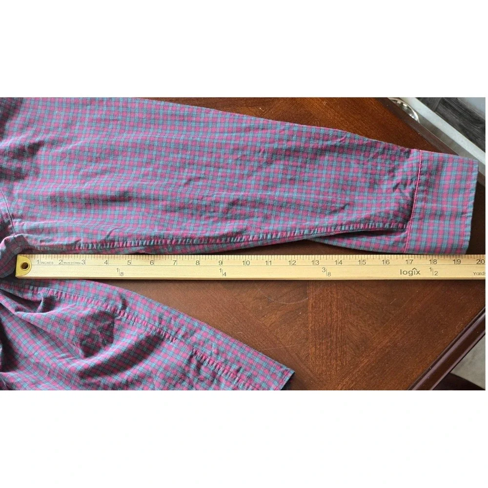 Vineyard Vines Performance Tucker Shirt XL Red Green‎ Check Classic Fit Mens